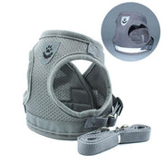 Adjustable Mesh Vest Dog Harness Collar