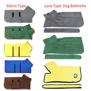 Dog Bathrobe Drying Coat Absorbent Towel